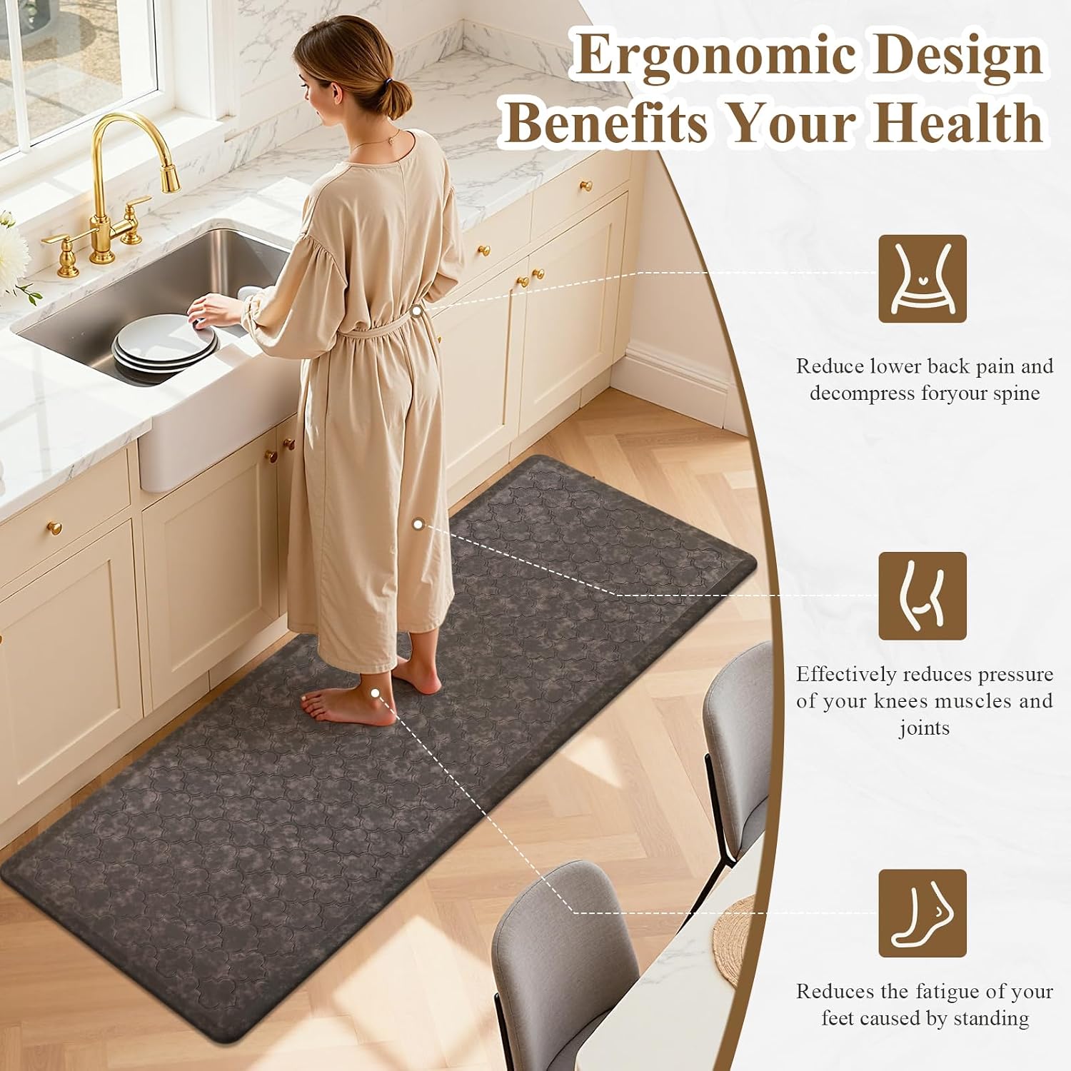 Waterproof Anti-Fatigue Kitchen Mat