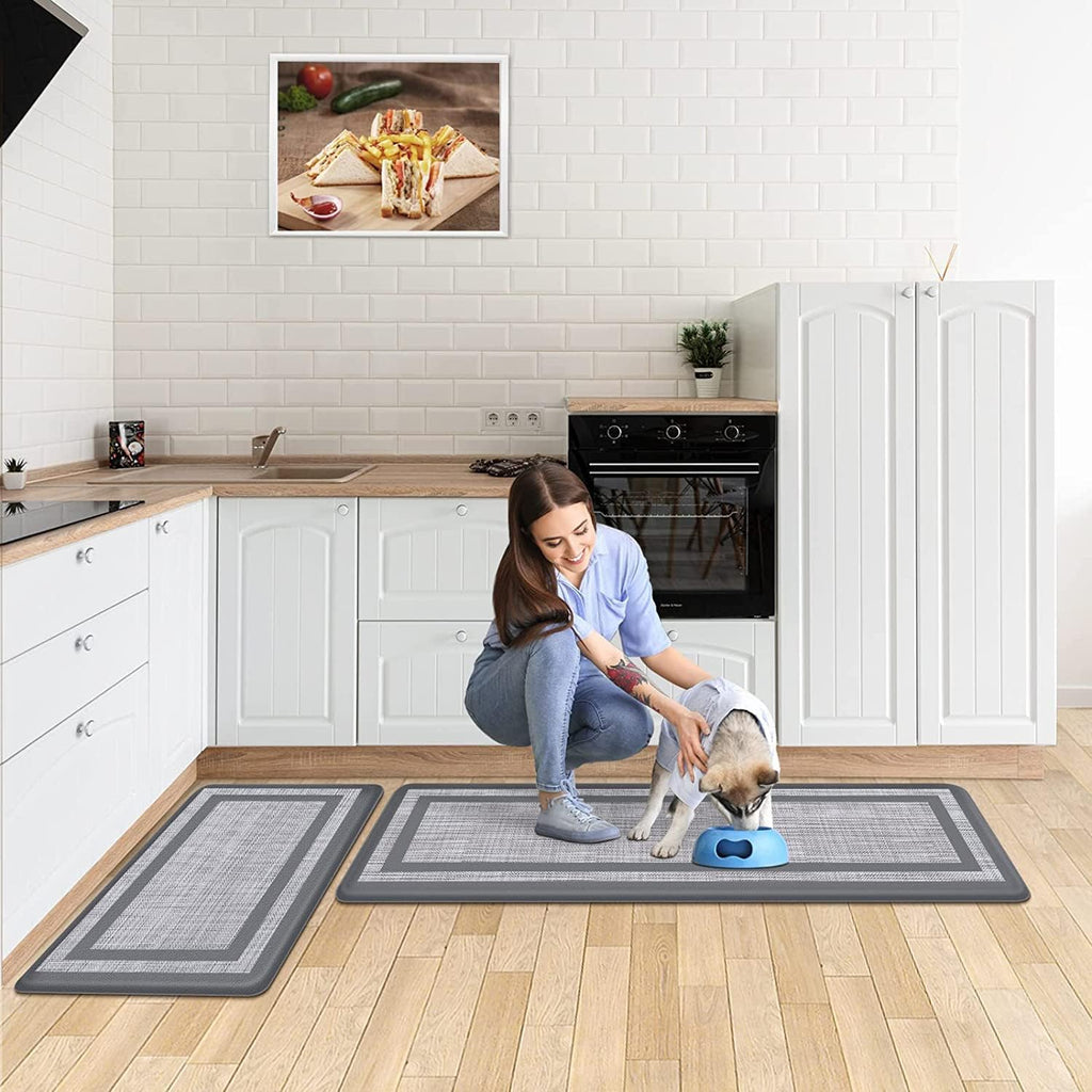 Grey PVC Anti-Fatigue Mat Set