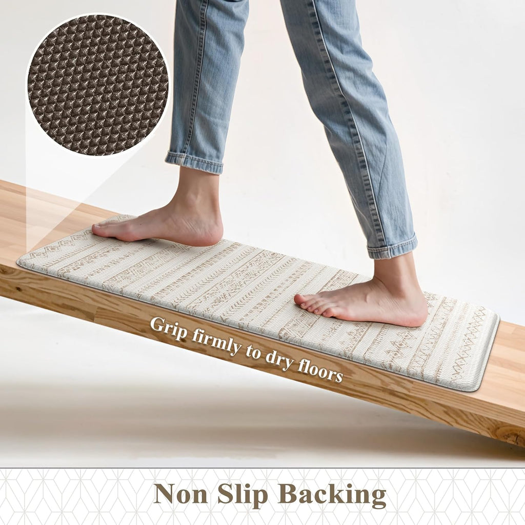 Khaki Farmhouse Foam Mat Set