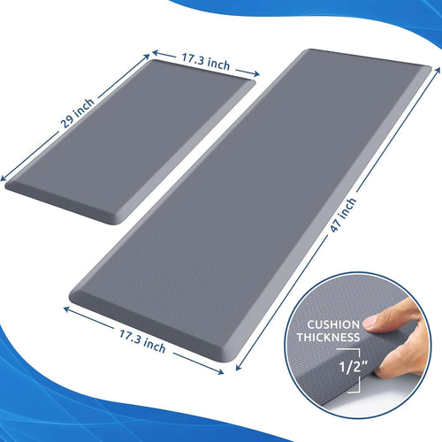 2PC Stainproof Foam Kitchen Mats