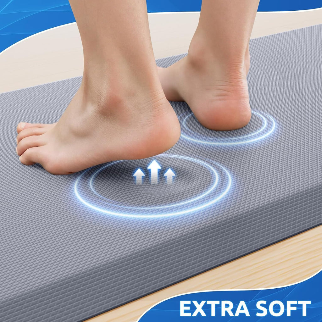 2PC Stainproof Foam Kitchen Mats