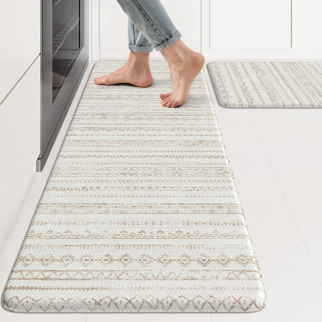Khaki Farmhouse Foam Mat Set