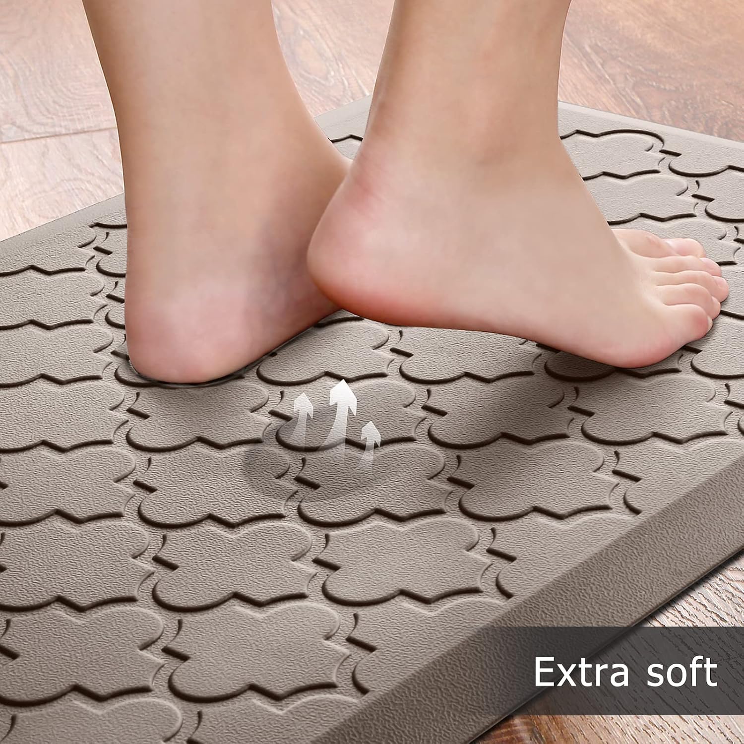 2PC Waterproof Foam Kitchen Mats