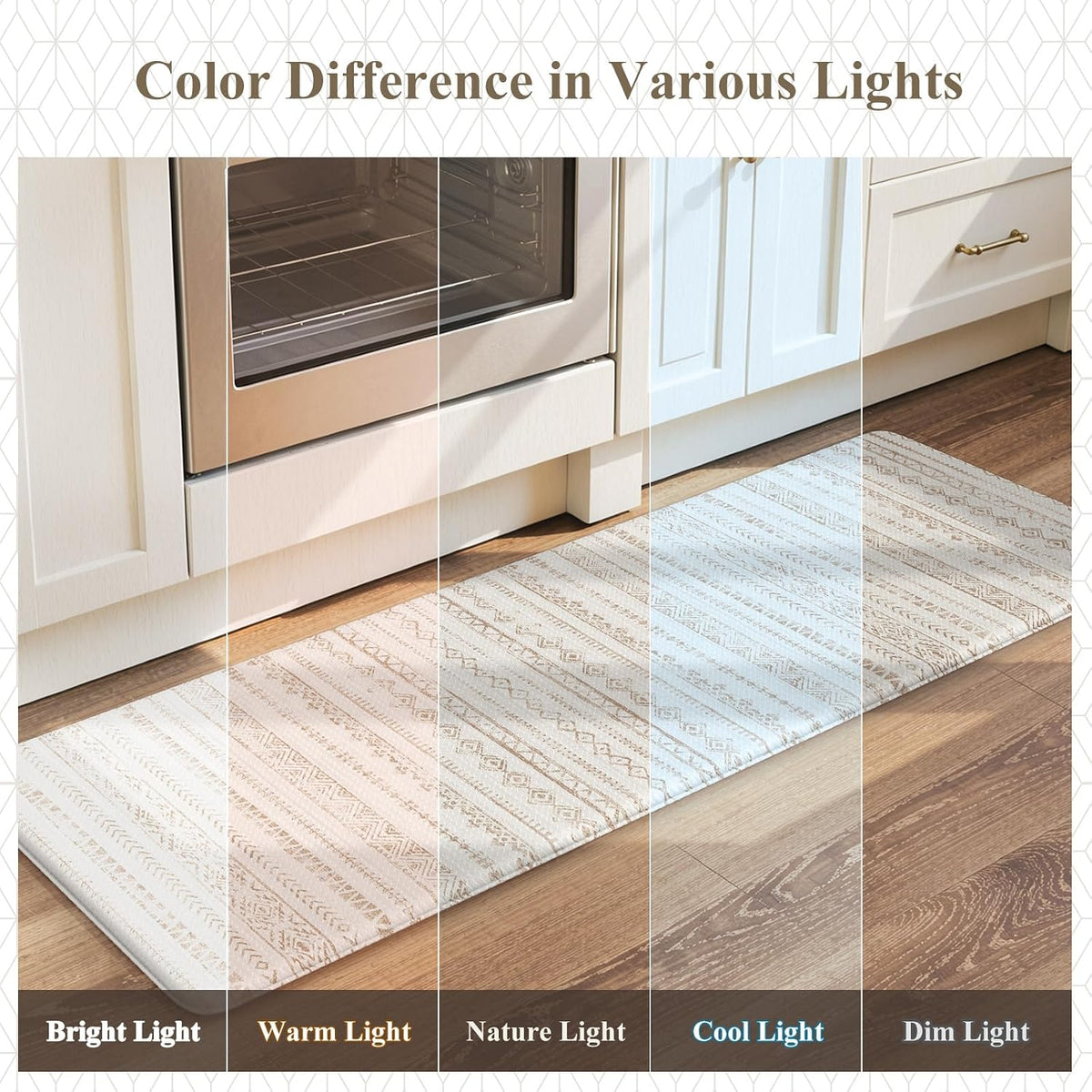 Khaki Farmhouse Foam Mat Set