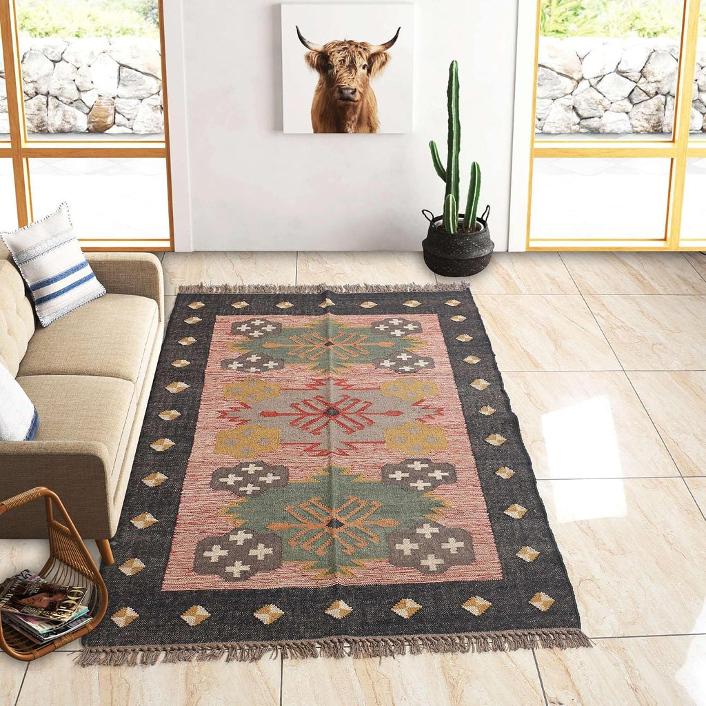 Washable Jute Wool Pet Friendly Rug
