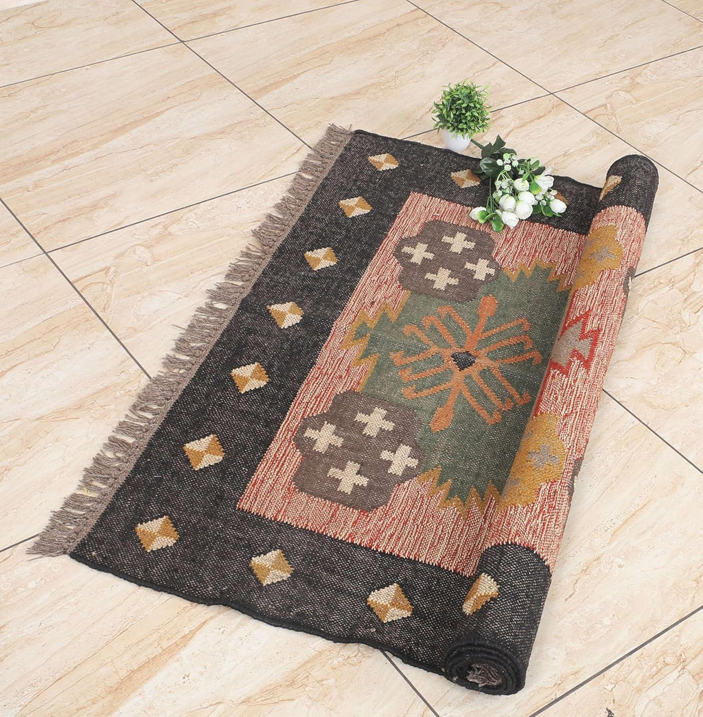 Washable Jute Wool Pet Friendly Rug